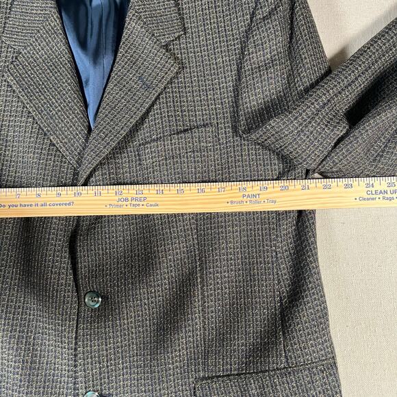 Mondo Uomo Blazer Sport Coat Mens 42R Vtg Wool Alpaca Blend Academia - Picture 6 of 11